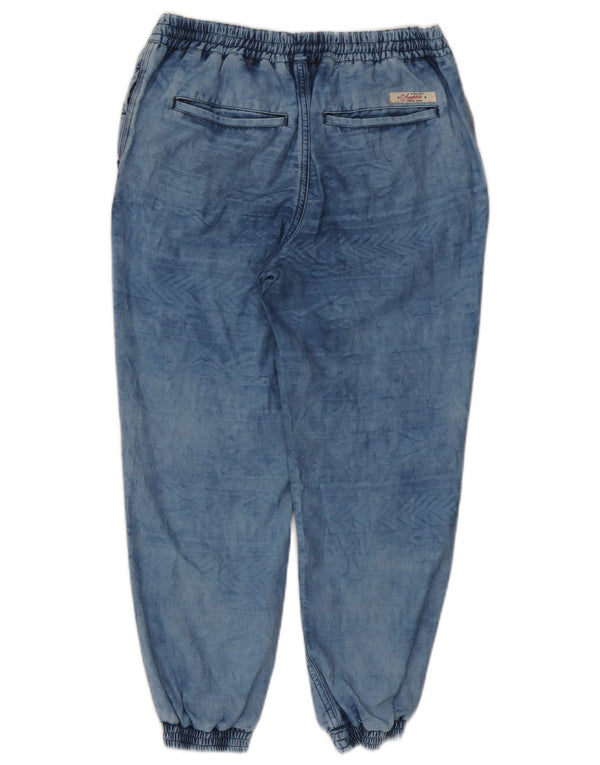 Tommy Hilfiger Womens Joggers Cropped Jeans W29 L24 Blue Geometric Viscose