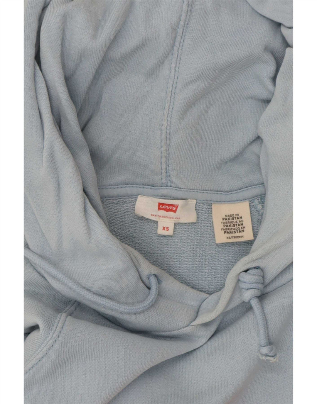 Suéter com capuz gráfico masculino Levi's XS azul