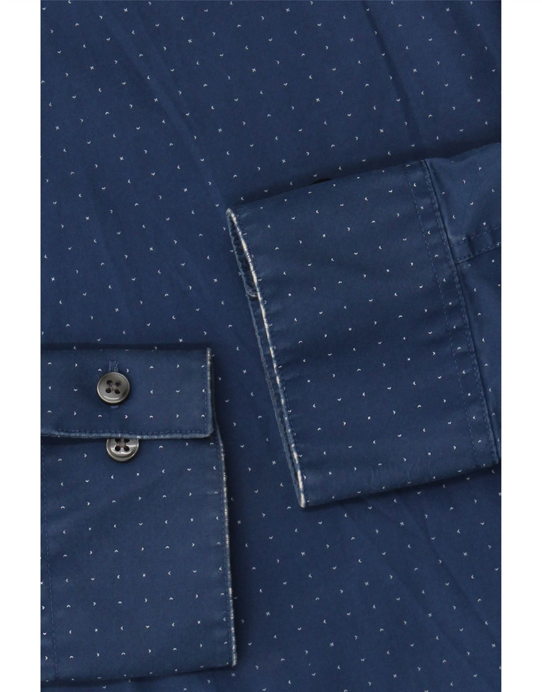 Camisa masculina CALVIN KLEIN JEANS tamanho 33/32 15 1/2 azul médio manchado