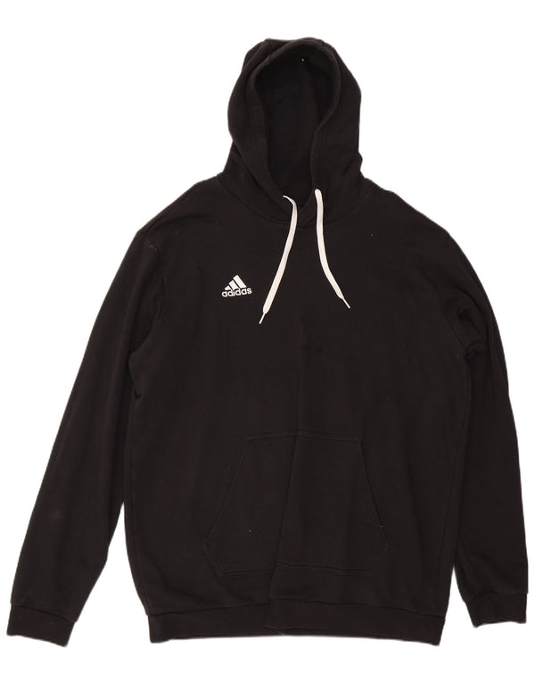 Adidas Mens Hoodie Jumper 2XL Algodão Preto