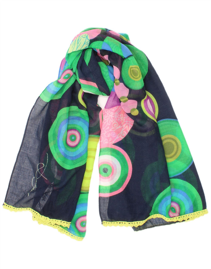 Desigual Lenço retangular feminino tamanho único boêmio multicolorido