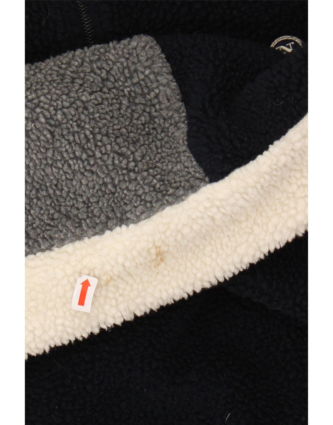 NORTH SAILS Suéter masculino de lã com gola e zíper gráfico XL azul marinho bloco colorido