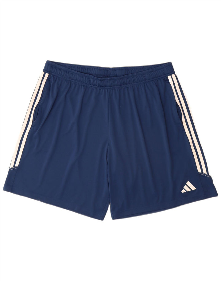 Shorts esportivos ADIDAS masculinos Aeroready 2XL azul marinho poliéster