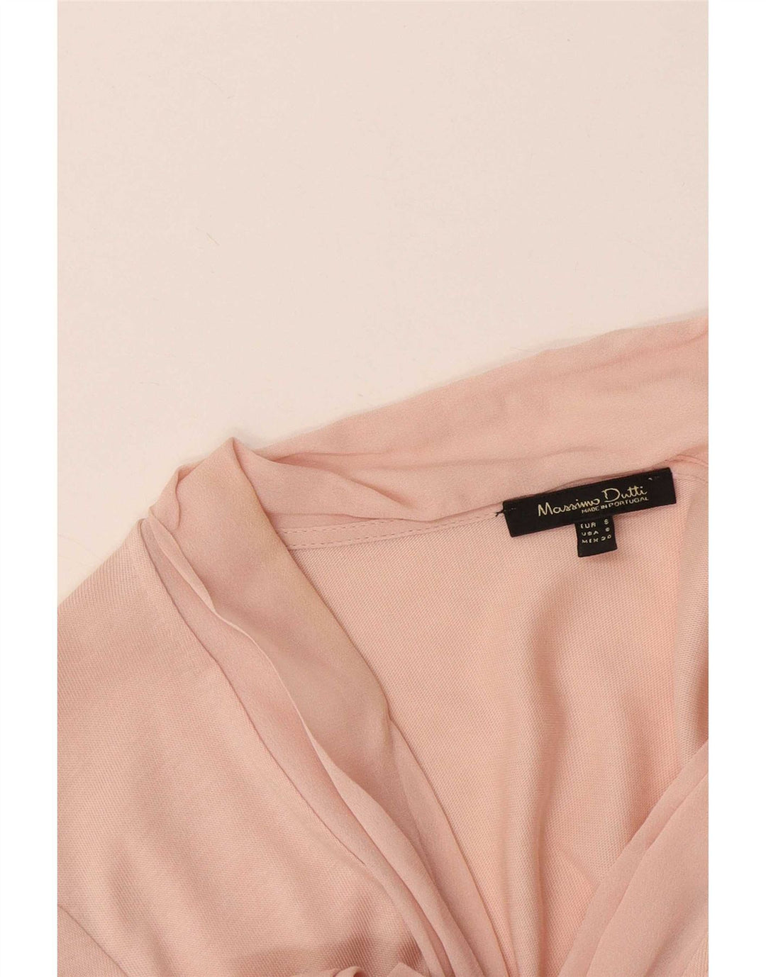 Blusa feminina de manga comprida Massimo Dutti Reino Unido 10 pequena rosa