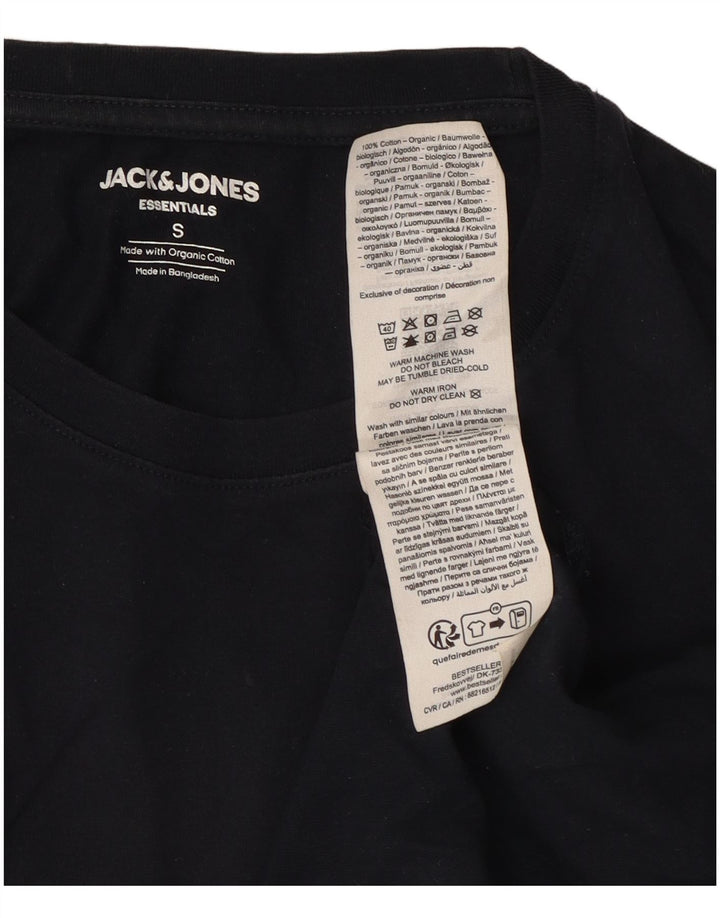 Camiseta masculina Jack & Jones top pequeno algodão azul marinho