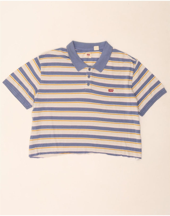 Camisa polo masculina Levi's 2XL listrada azul