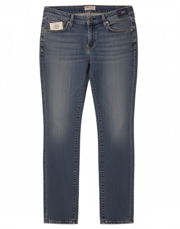 Lee Womens Norma Slim Jeans W32 L33 Azul Algodão