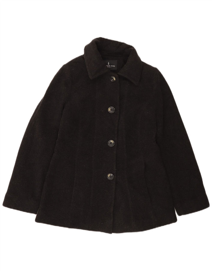 Sobretudo feminino LONDON FOG Reino Unido 10 lã cinza pequena