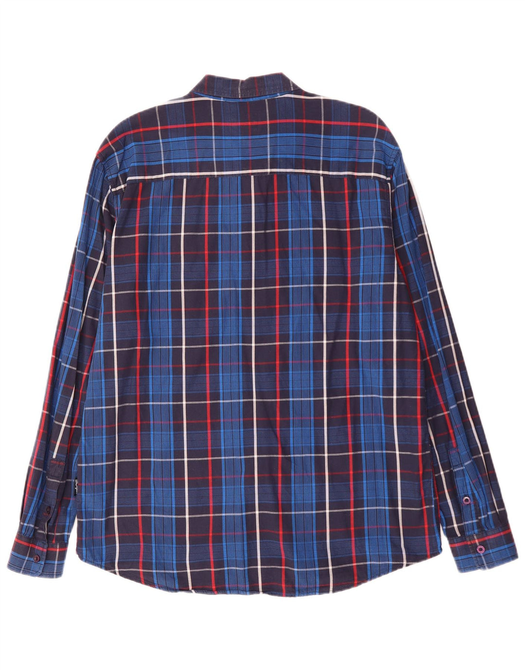 Camisa masculina Wrangler Regular Fit XL azul marinho xadrez algodão