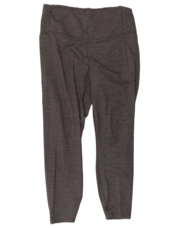 Under Armour Mulheres Capri Leggings UK 12 Médio Cinza