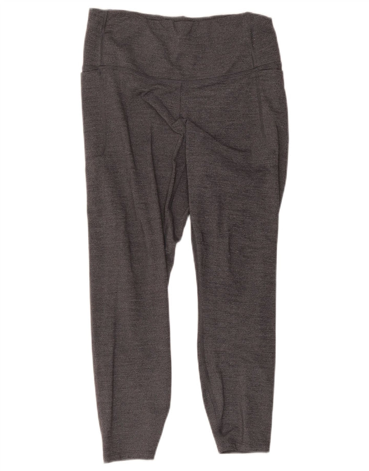 Under Armour Mulheres Capri Leggings UK 12 Médio Cinza