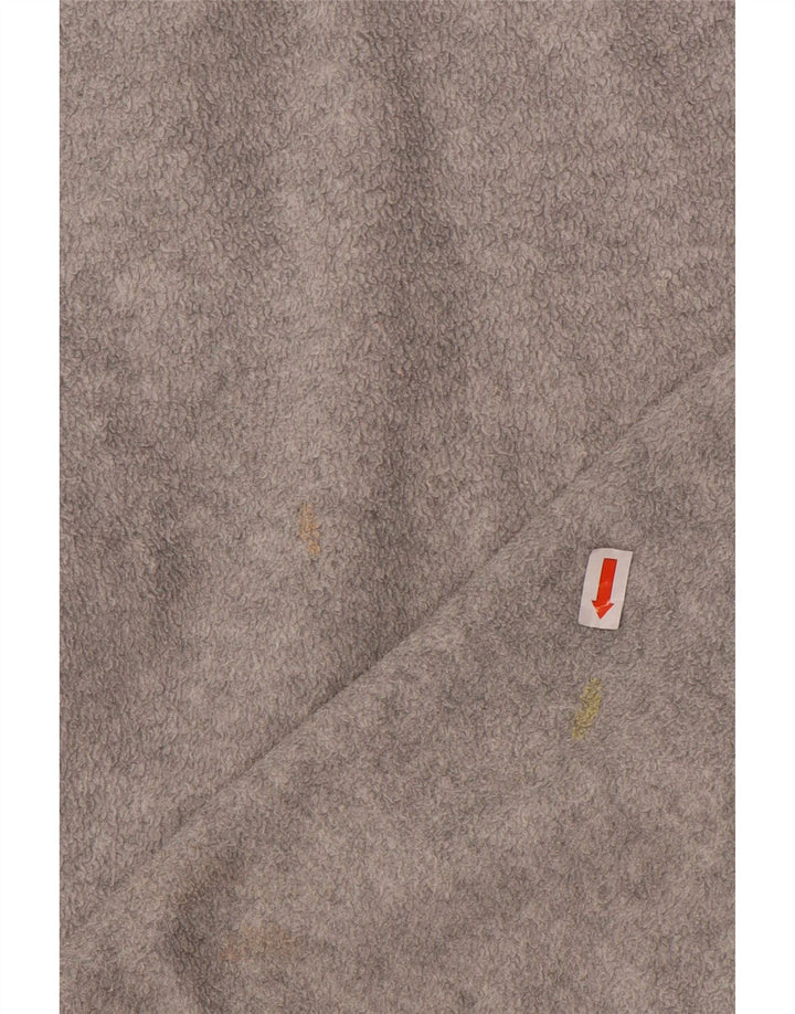 Asics Mens Zip Neck Fleece Jumper Médio Cinza