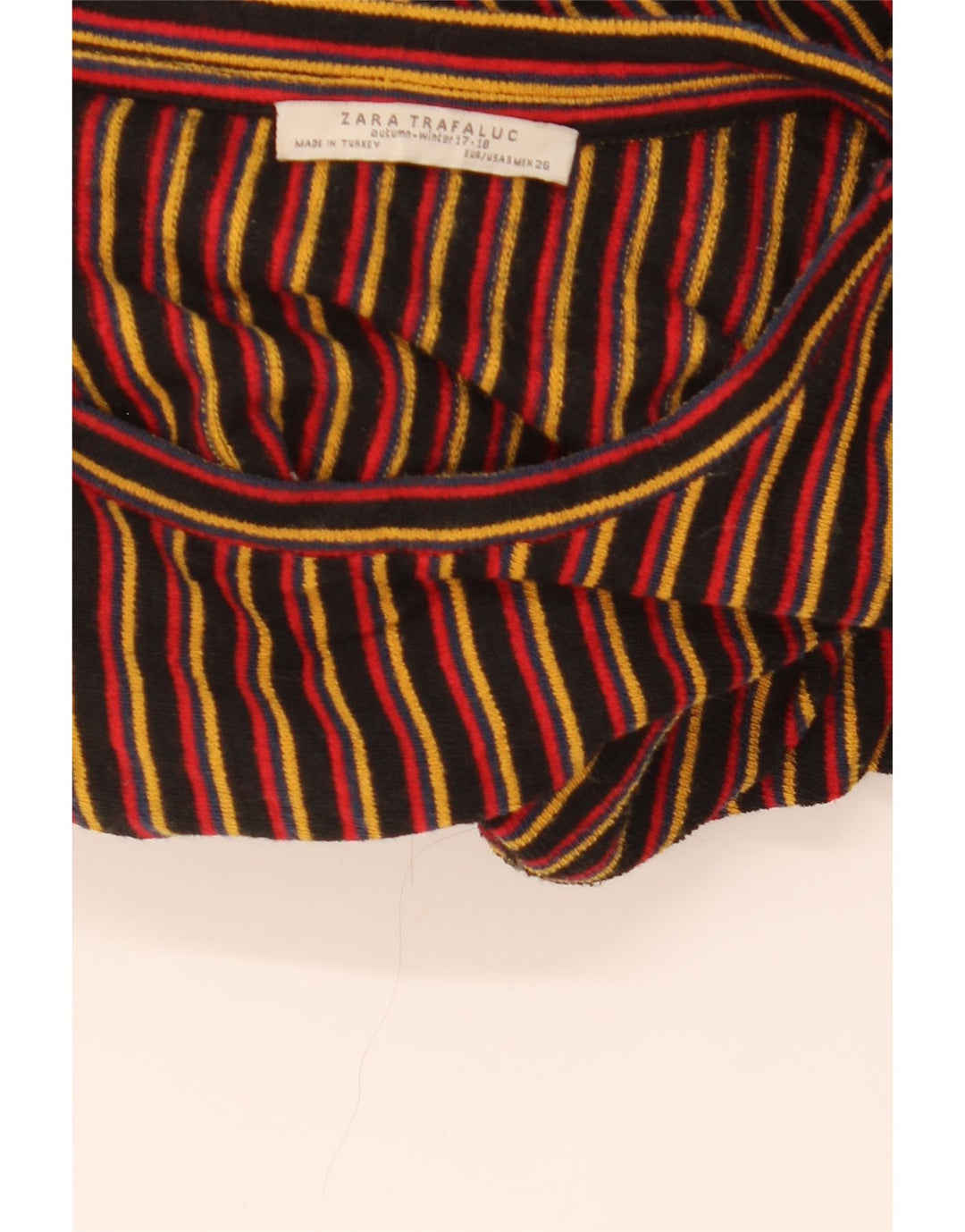 Vestido feminino Zara Shift UK 10 pequeno listrado multicolorido