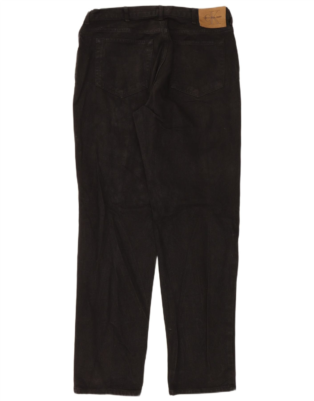 Calça jeans reta masculina Calvin Klein W38 L34 algodão preto