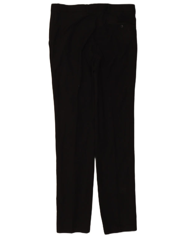 Calça masculina Marks & Spencer Slim Fit W32 L33 Poliéster Preto