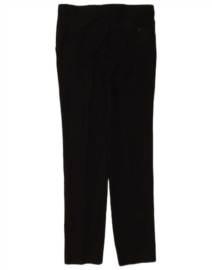 Calça masculina Marks & Spencer Slim Fit W32 L33 Poliéster Preto