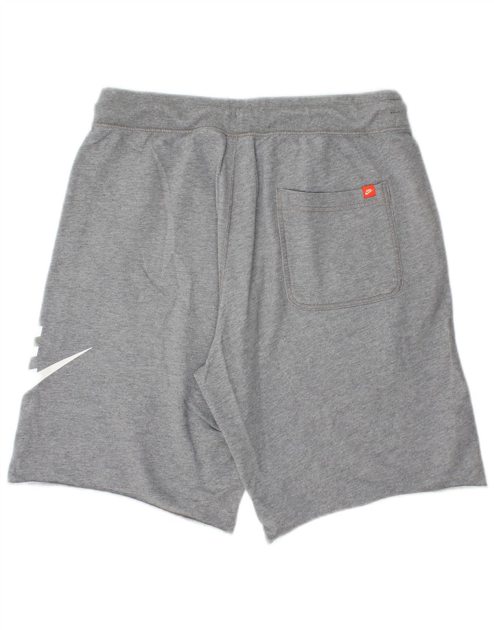 Shorts esportivos gráficos masculinos Nike médio cinza algodão