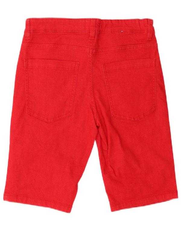 Shorts jeans Benetton Boys 15-16 anos W29 vermelho