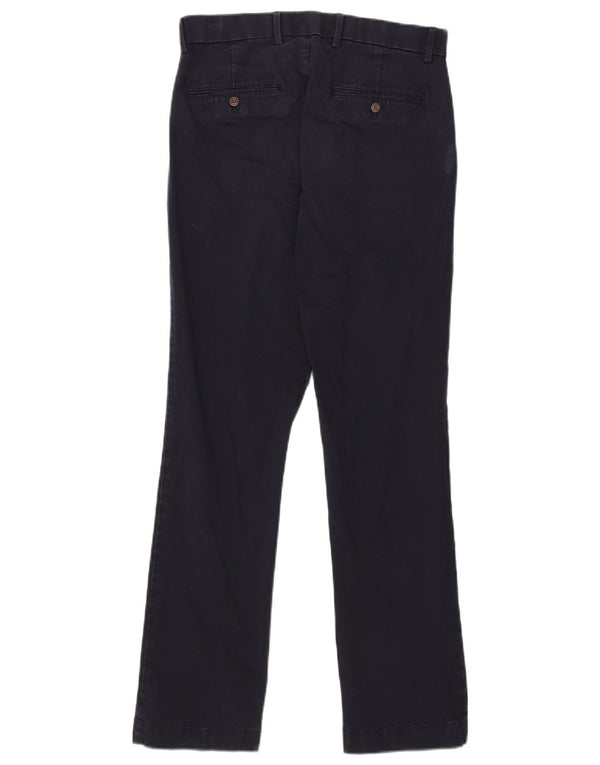 Calça chino reta masculina Gap W29 L32 algodão azul marinho