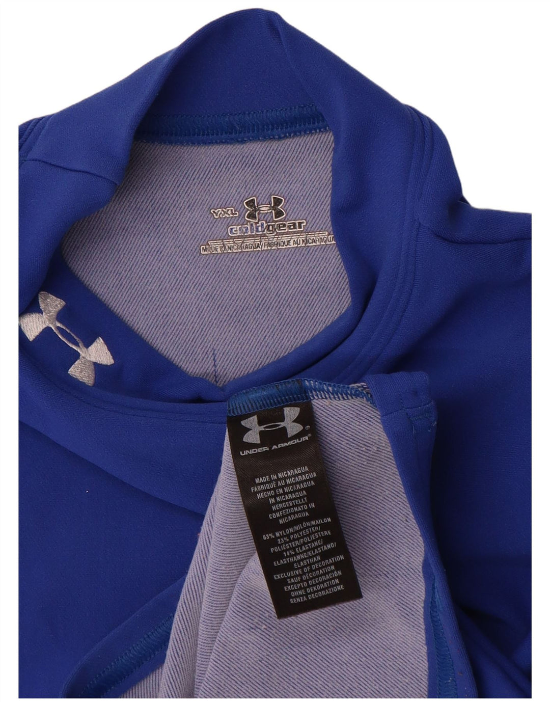 Under Armour Meninos Top Manga Comprida 13-14 Anos XL Azul Nylon