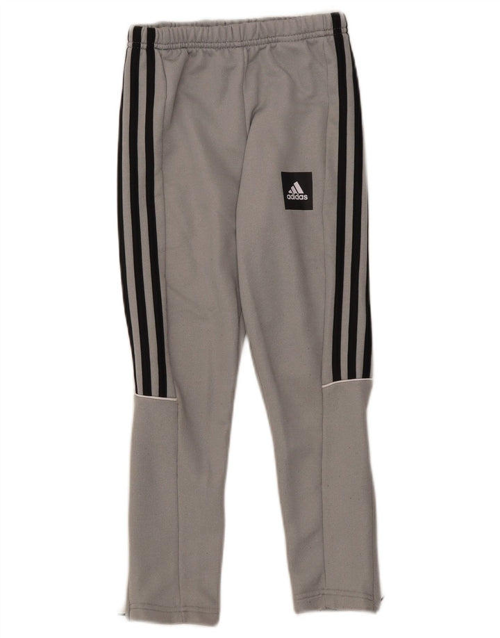 Calças de treino Adidas Boys Aeroready 7-8 anos cinza poliéster