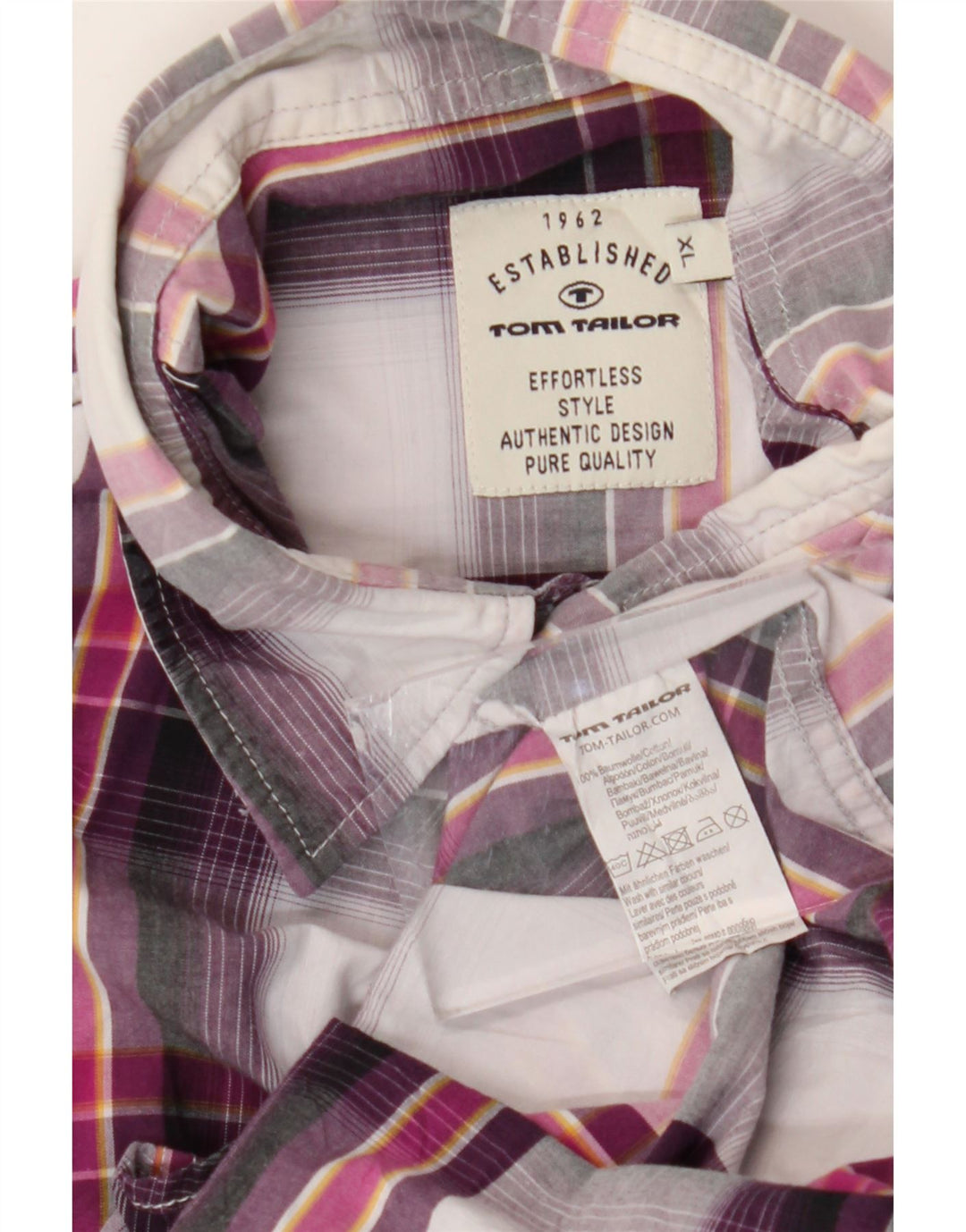 Camisa masculina Tom Tailor XL algodão xadrez multicolorido