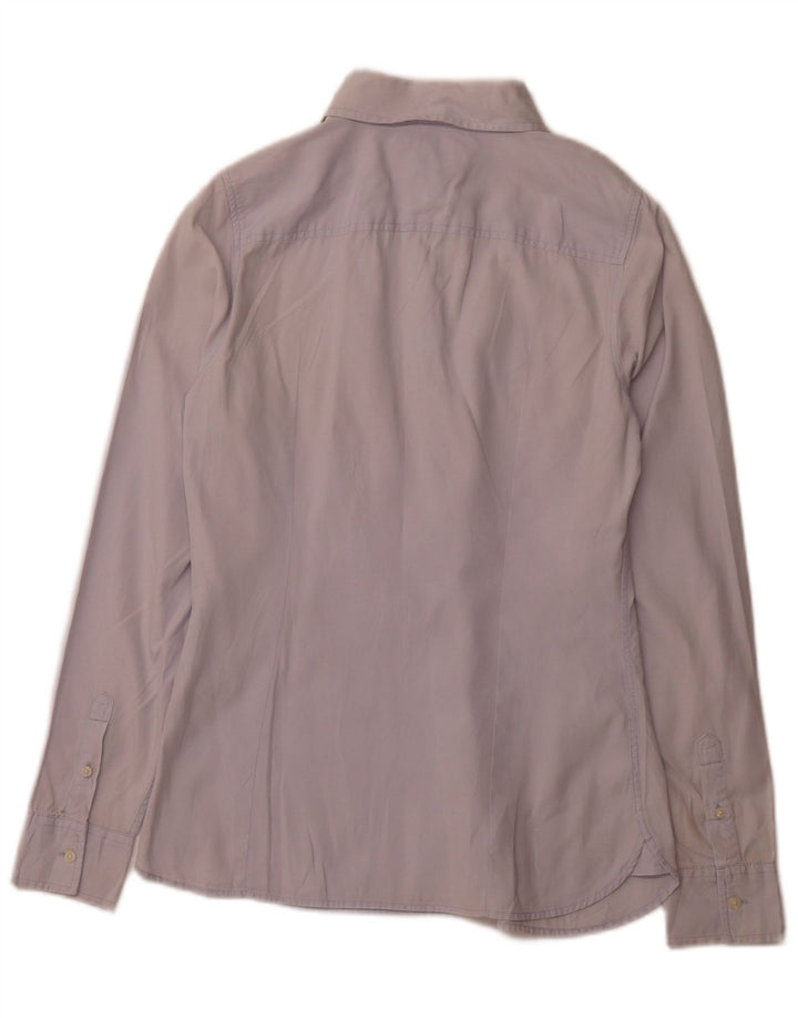 Camisa feminina TOMMY HILFIGER EUA 6 algodão roxo médio
