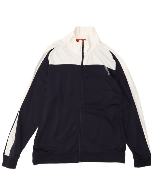 Puma Mens Tracksuit Top Jacket XL Azul Marinho Colorblock