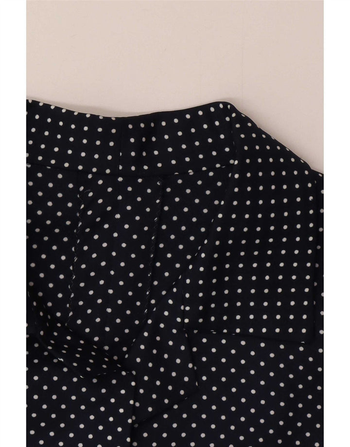 Vestido feminino vintage UK 16 grande azul marinho manchado