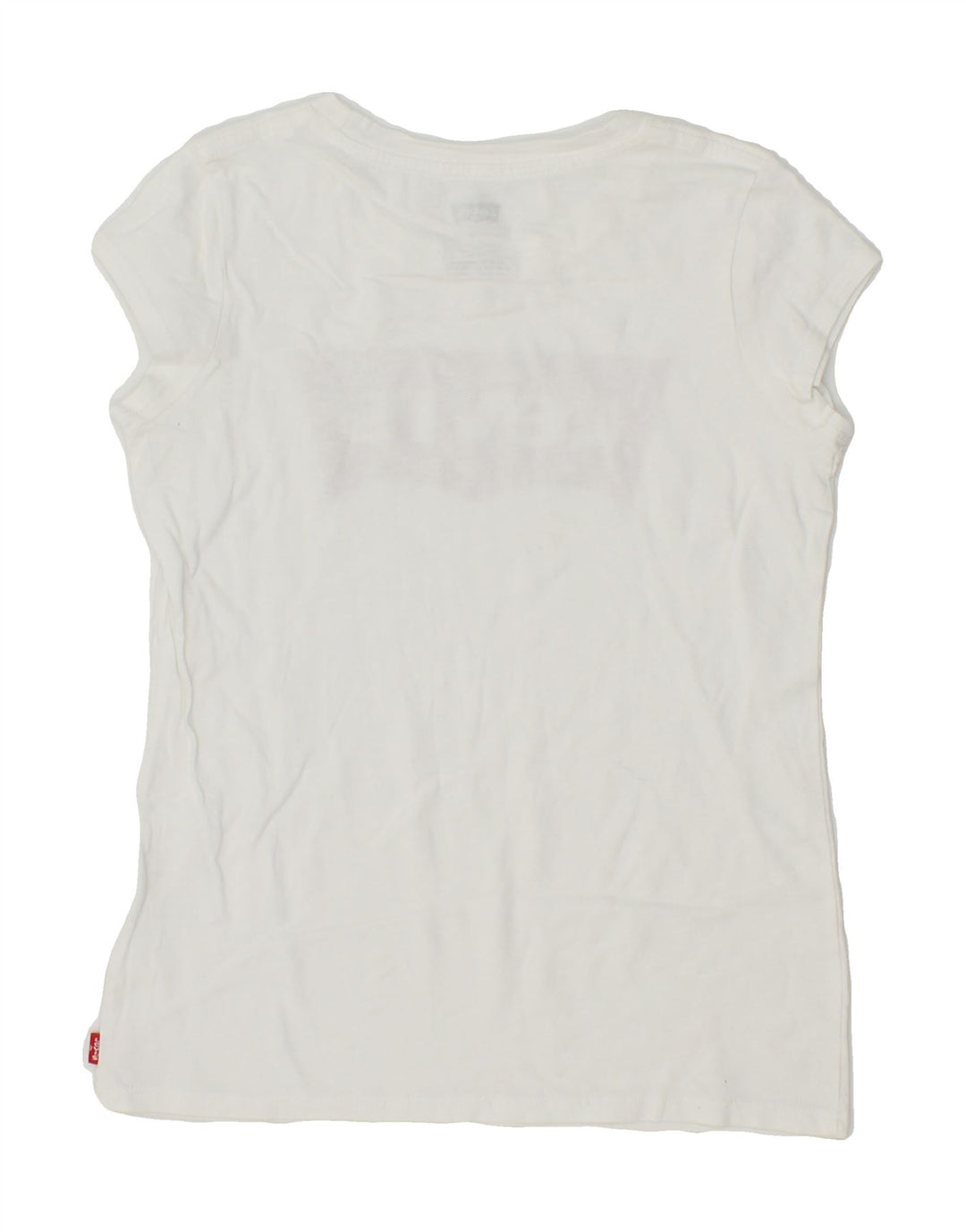 LEVI'S Girls Graphic T-Shirt Top 9-10 Years White Cotton Vintage Levi's and Second-Hand Levi's from Messina Hembry 