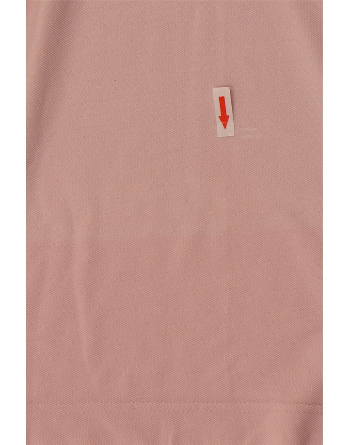 Camisa polo feminina Kappa UK 12 algodão rosa médio