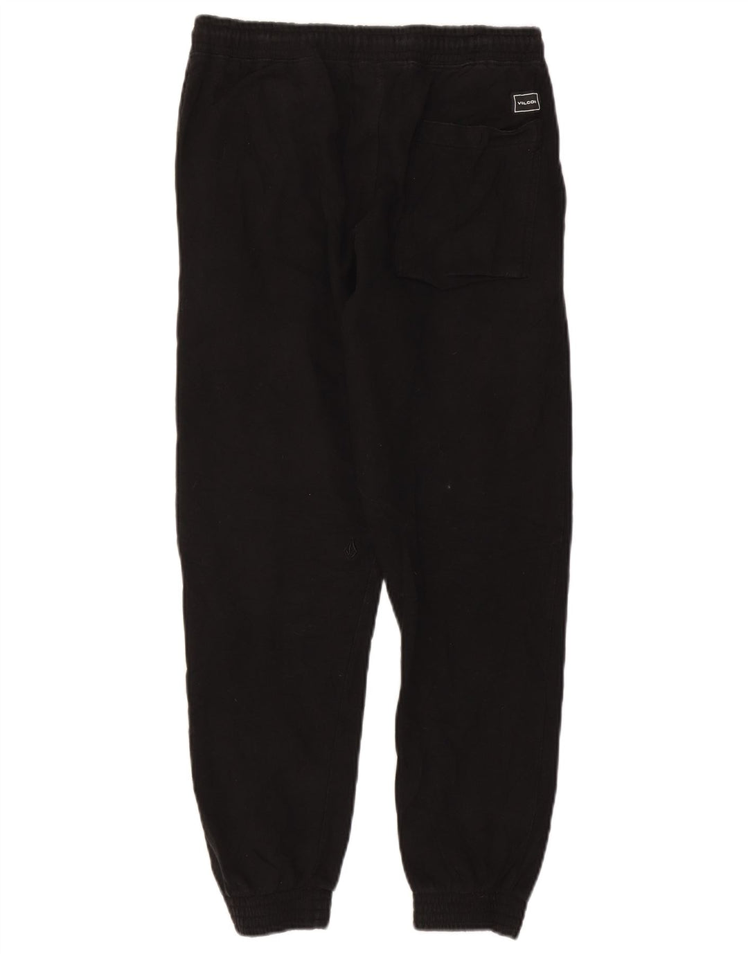Volcom Mens Treino Calças Joggers Médio Algodão Preto