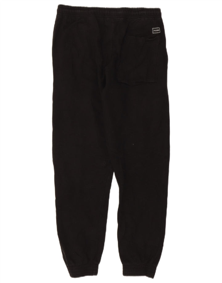 Volcom Mens Treino Calças Joggers Médio Algodão Preto
