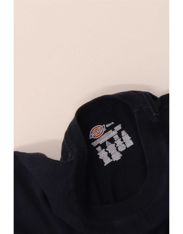 Camiseta masculina Dickies top grande algodão azul marinho