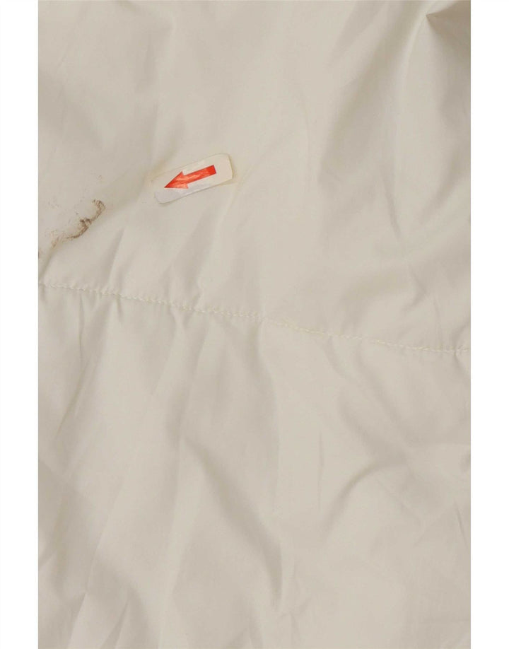 Casaco acolchoado com capuz feminino Nike UK 6 XS branco poliéster