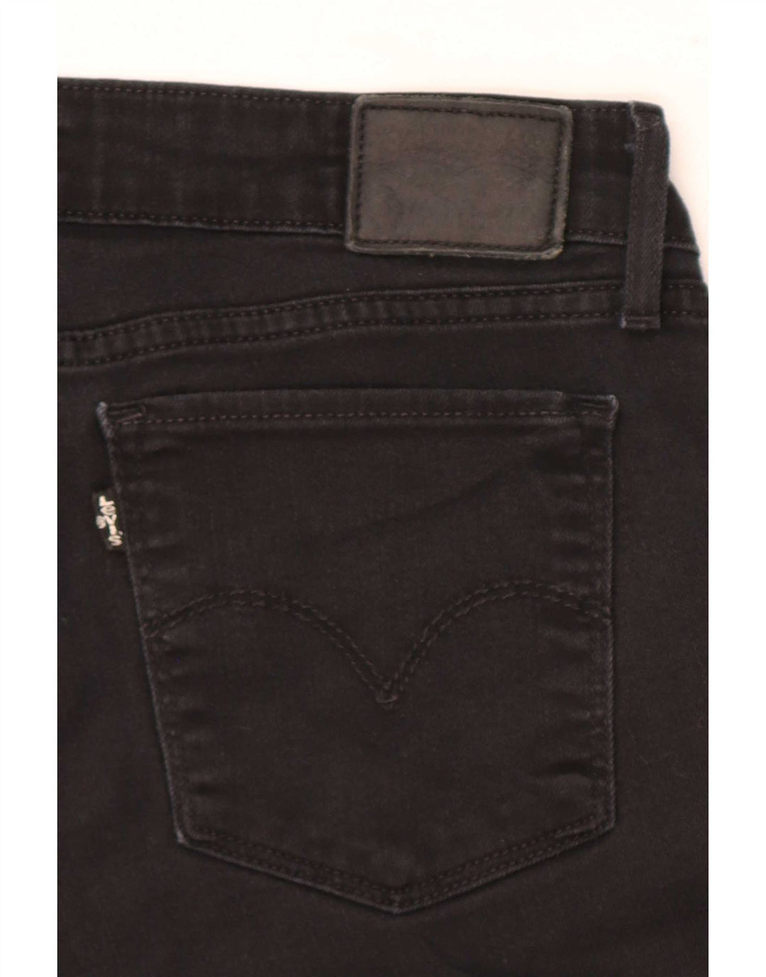 Calça jeans feminina Levi's 712 Slim W31 L30 algodão preto