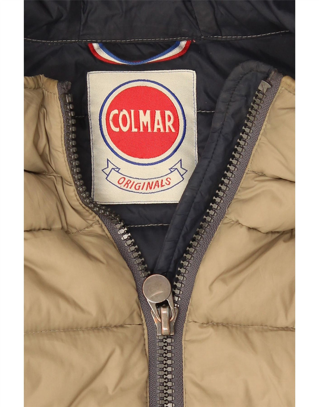 Jaqueta masculina acolchoada com capuz Colmar IT 48 médio cáqui