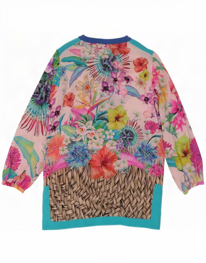 Blusa Feminina Praia Manga Longa Clips Top IT 42 Médio Multicolorido Floral