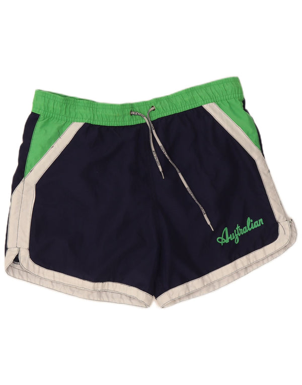 Shorts de natação masculino AUSTRALIAN L'ALPINA IT 50 médio azul marinho colorblock