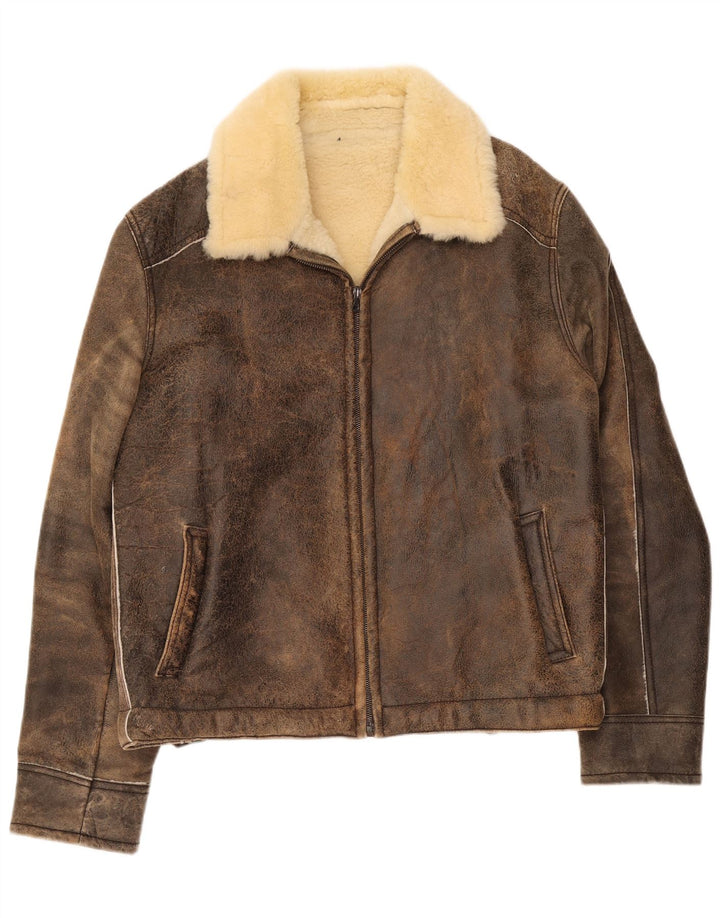 Jaqueta masculina Pascucci Shearling IT 54 2XL marrom