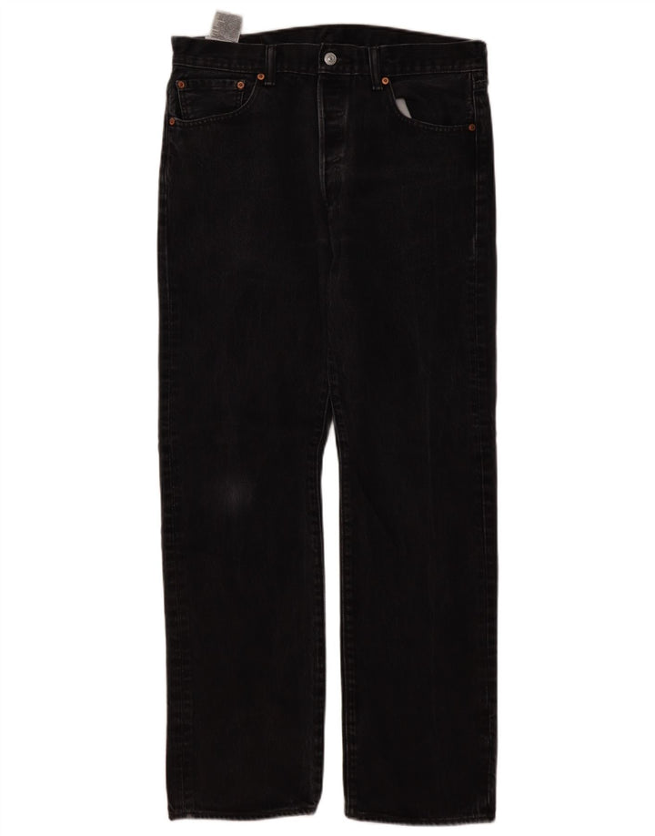 Jeans Levis 501 Straight Masculino W34 L32 Preto