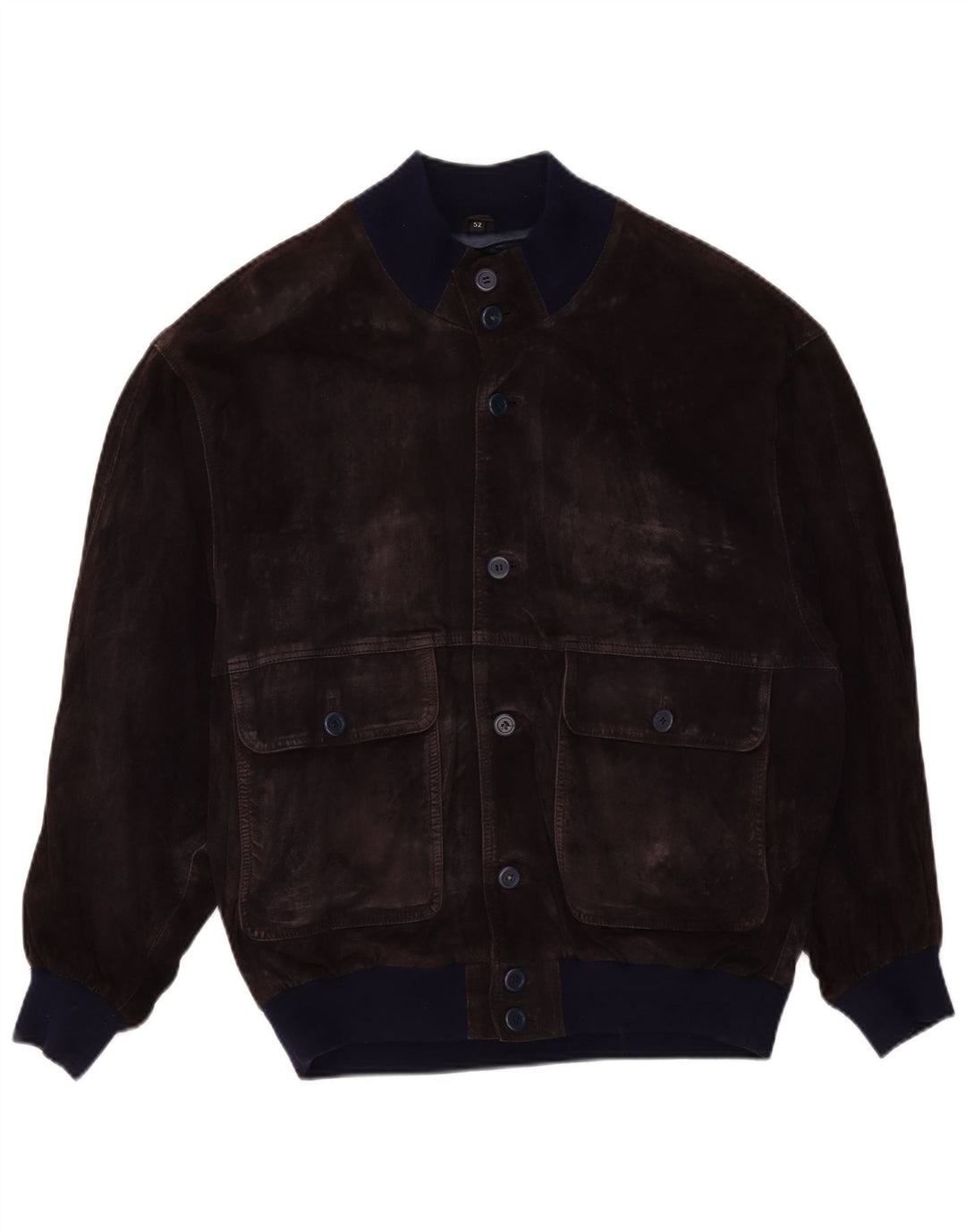 Jaqueta bomber masculina VINTAGE de camurça IT 52 XL roxa