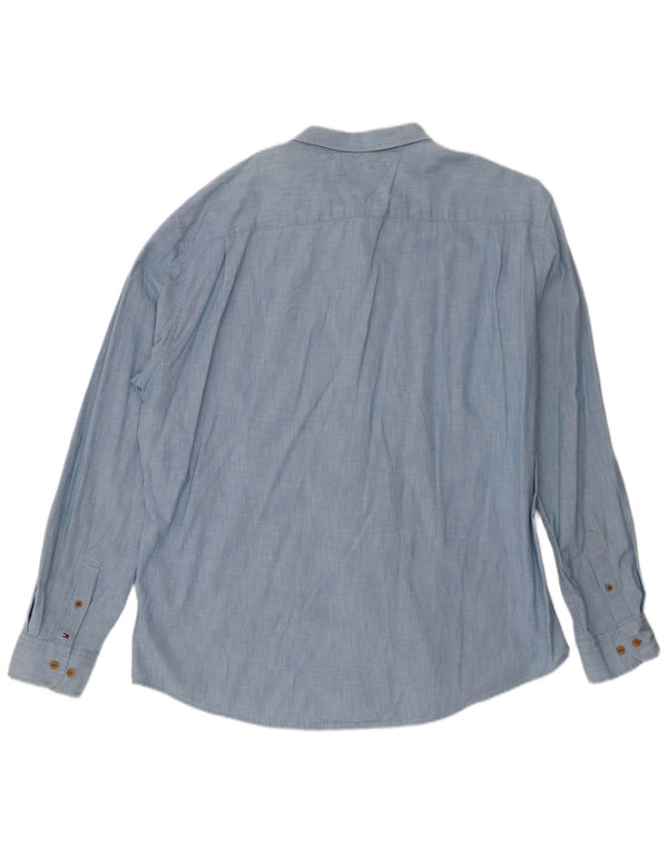 Camisa masculina Tommy Hilfiger 2XL algodão azul