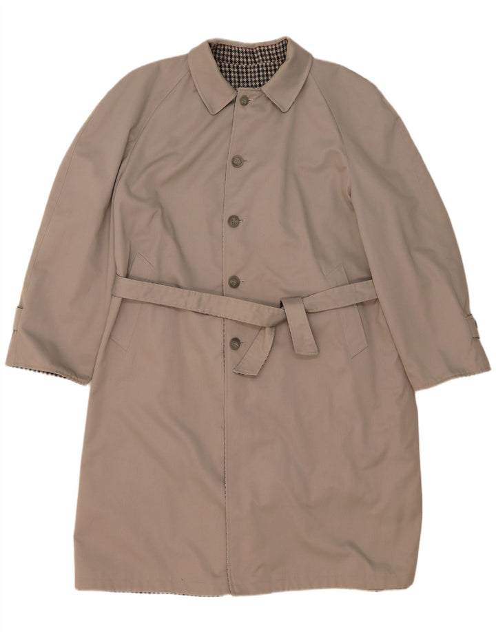 Casaco impermeável reversível masculino Hamilton IT 56 3XL poliéster xadrez cinza