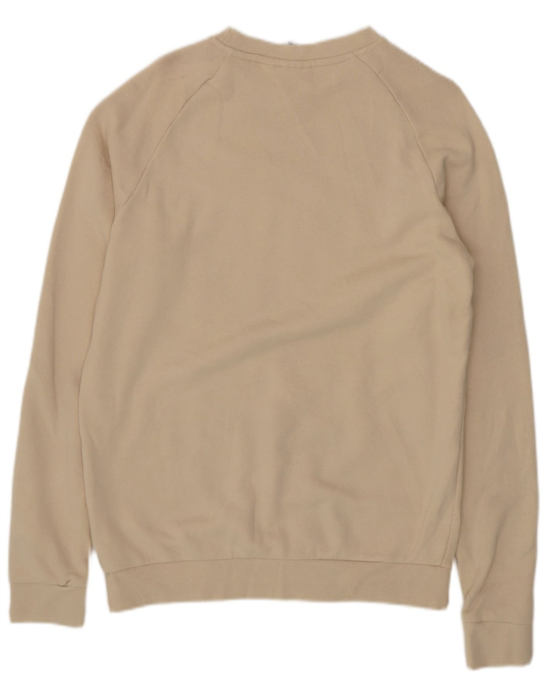 ADIDAS Mens Graphic Sweatshirt Jumper Pequeno Algodão Bege