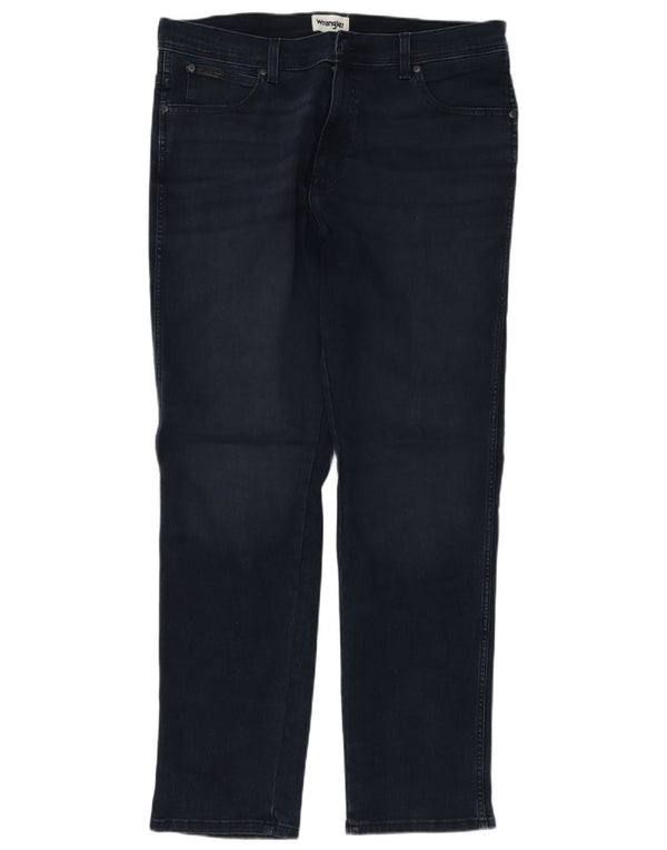Wrangler Masculino Texas Slim Jeans W36 L32 Azul Marinho Algodão