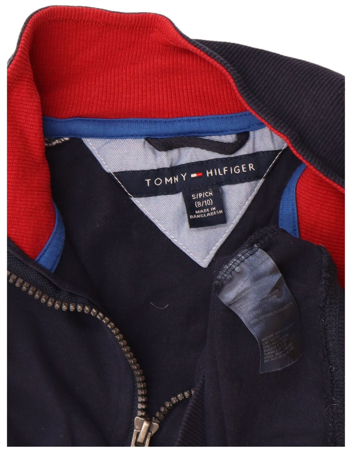 Tommy Hilfiger Meninos moletom gráfico jumper 8-9 anos pequeno azul marinho