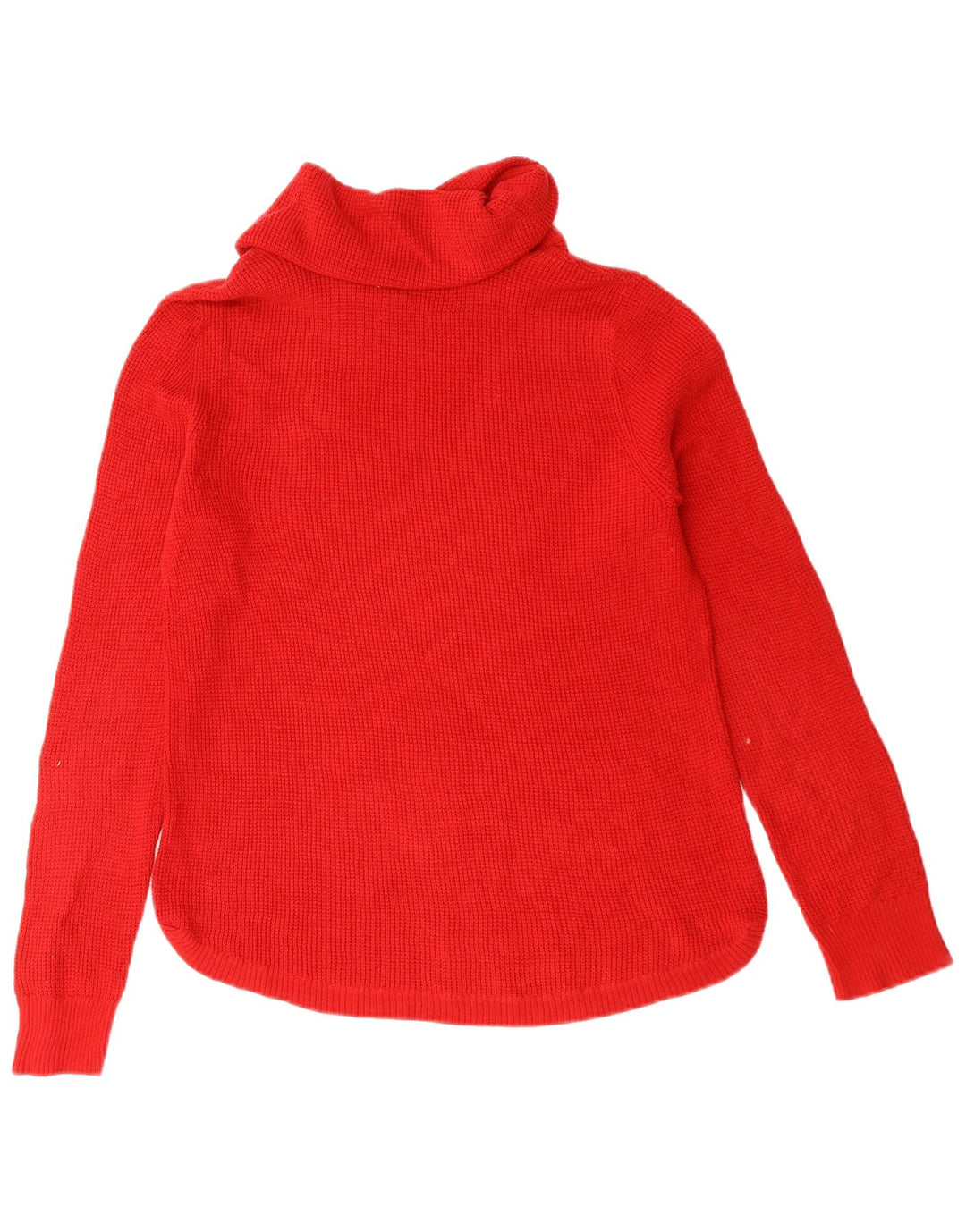 Suéter feminino Ralph Lauren com gola redonda Reino Unido 14 algodão vermelho médio