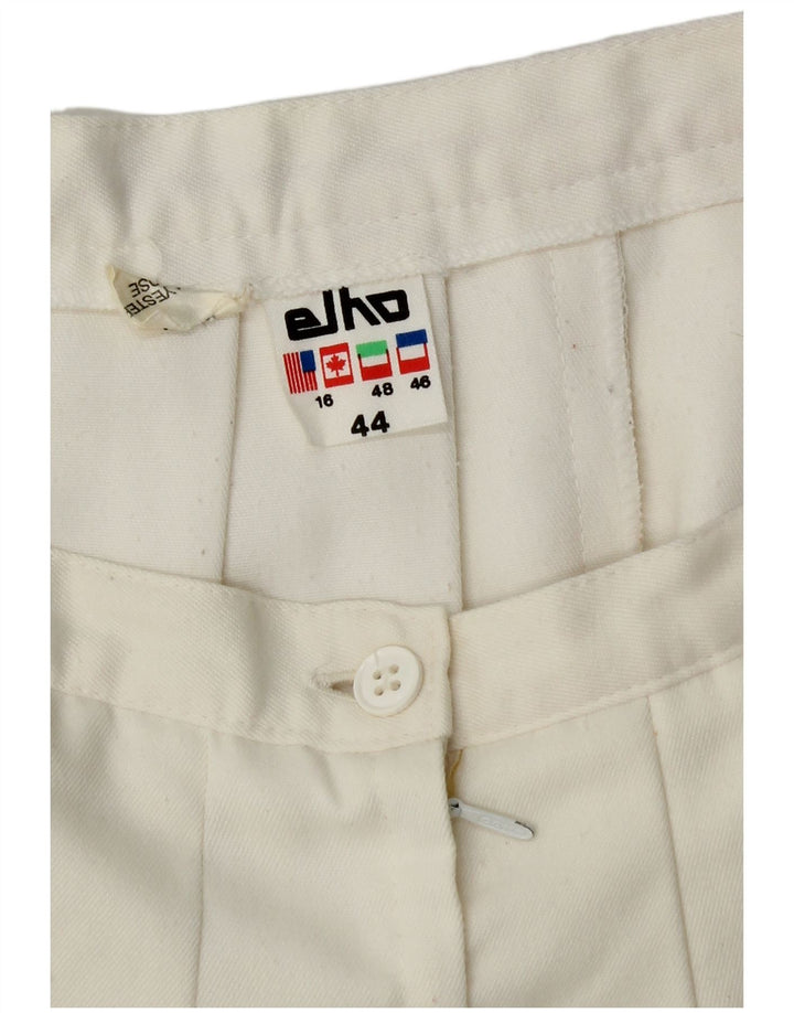 Mini saia plissada feminina Elho IT 44 médio W30 poliéster branco