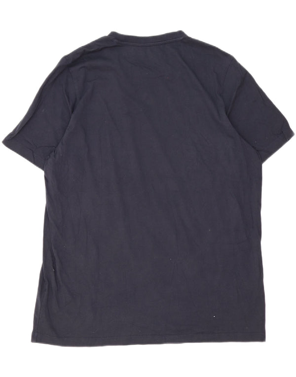 Adidas Mens Graphic T-Shirt Top XL Azul Marinho Algodão